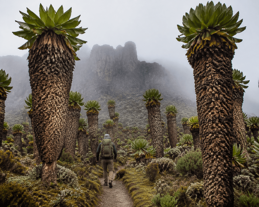 Giant Lobelia forests