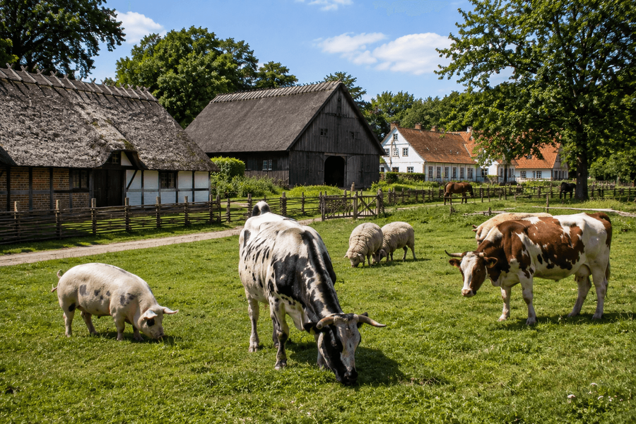 The farm animals