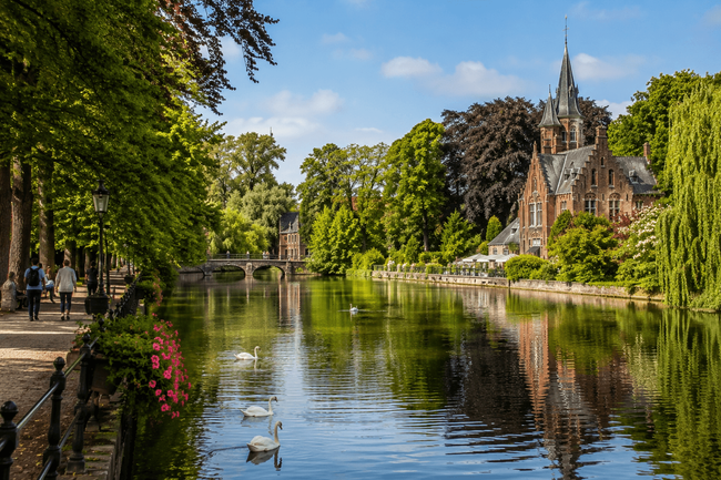 Minnewater Lake and Begijnhof