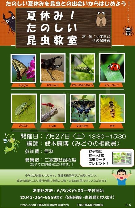 夏休み！たのしい昆虫教室