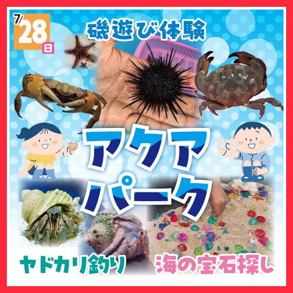 7/28(日) 🦀アクアパーク🐟