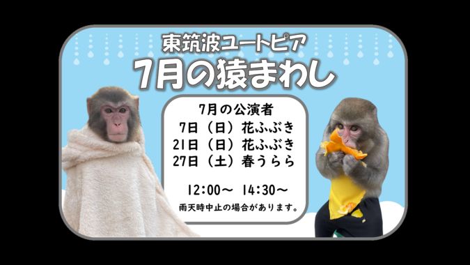 東筑波ユートピア【戦豆の猿まわし】7月公演