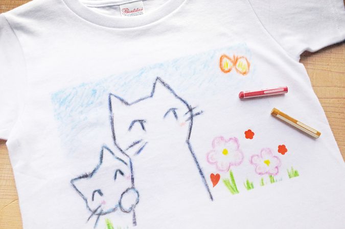 初夏限定 「おえかきキッズTシャツ」作り！