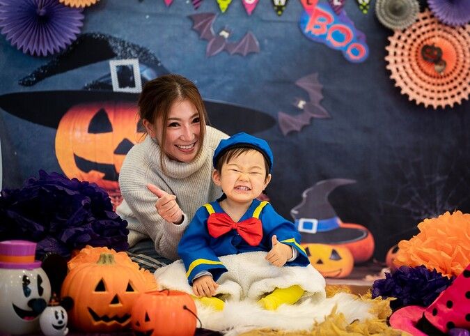 ０歳からのハロウィン🎃 ダイナミックな体験型知育あそび　撮影も♪