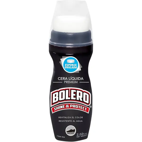 Cera Líquida Calzado Bolero Negra 60 ml