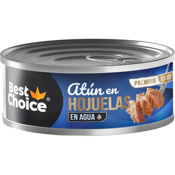 Atún Hojuelas Best Choice en Agua 0 % Soya 130 g