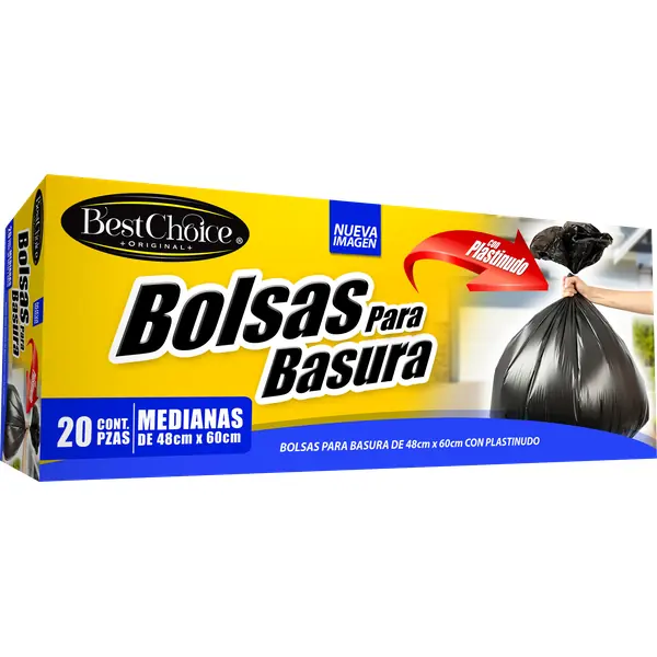 Bolsa Basura Mediana Best Choice 20 pzas