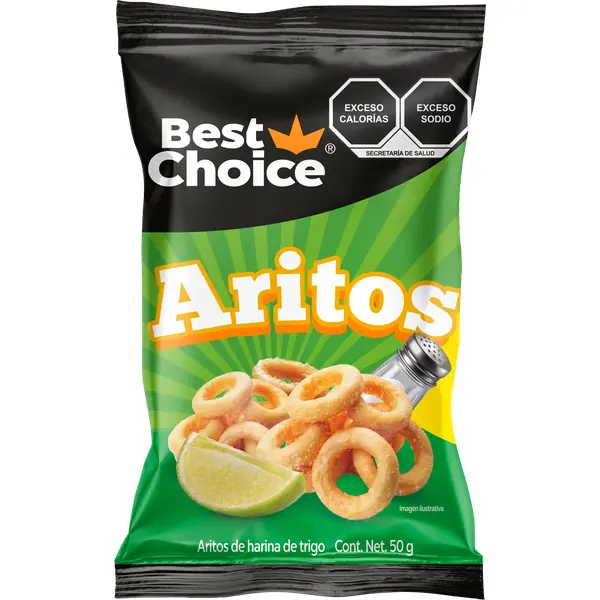 Aritos de Harina de Trigo Bestchoice Sal y Limón 50 g