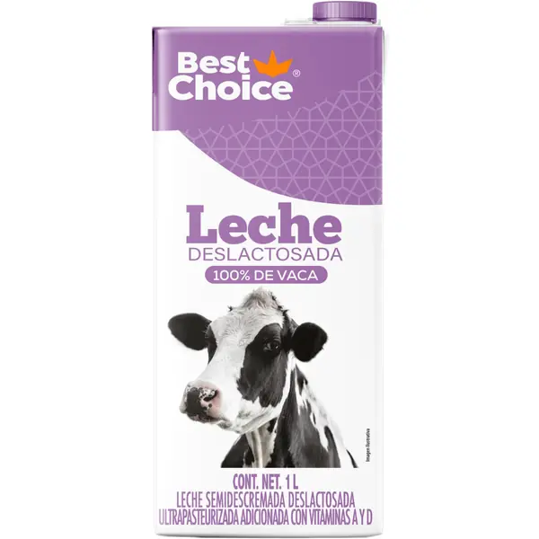 Leche UHT Best Choice Deslac Semi 1 L