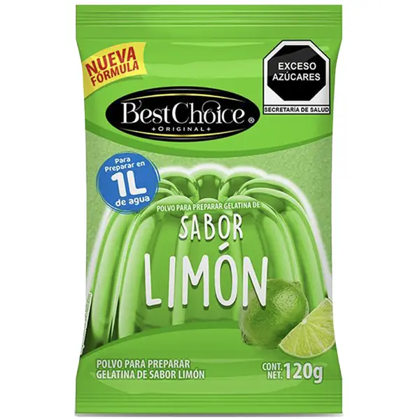 Gelatina Best Choice Limón 120 g