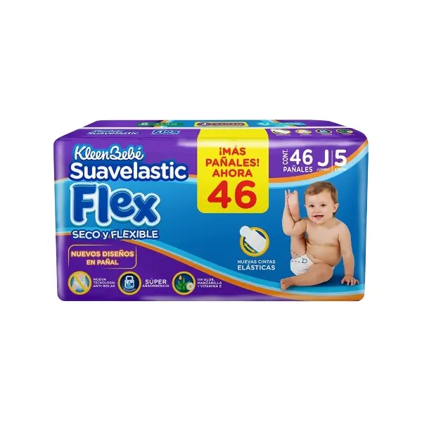 Kleenbebe Suavelastic Flex Jumbo 46 pzas