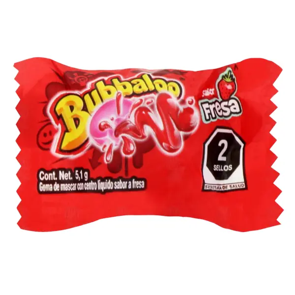 Chicle Bubbalo Fresa 5.1 g C A4