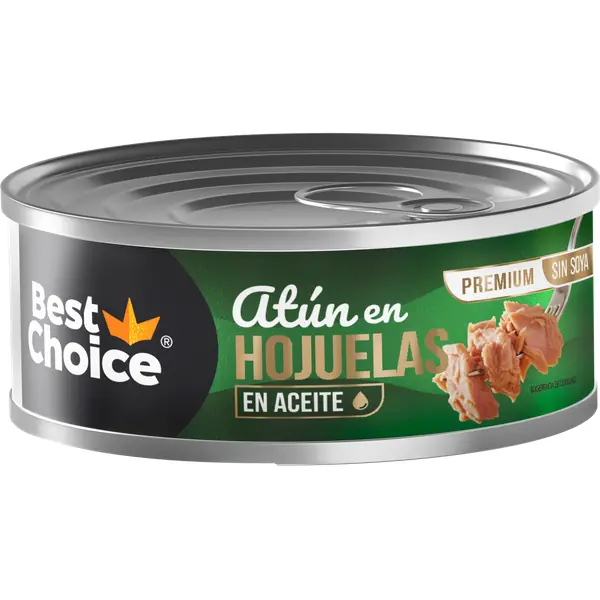 Atún Hojuela Best Choice en Aceite 0 % Soya 130 g