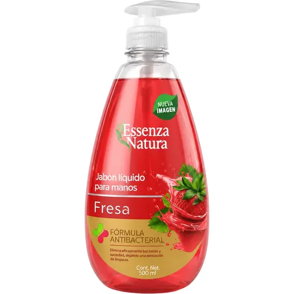 Jabón Liq Essenza Natura Fresa 500 ml