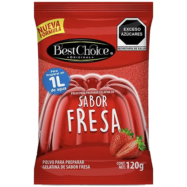 Gelatina Best Choice Fresa 120 g
