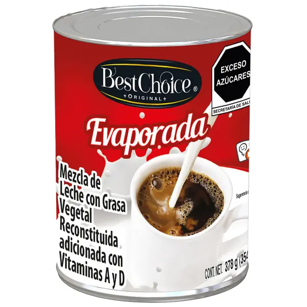 Leche Best Choice Evaporada 378 g