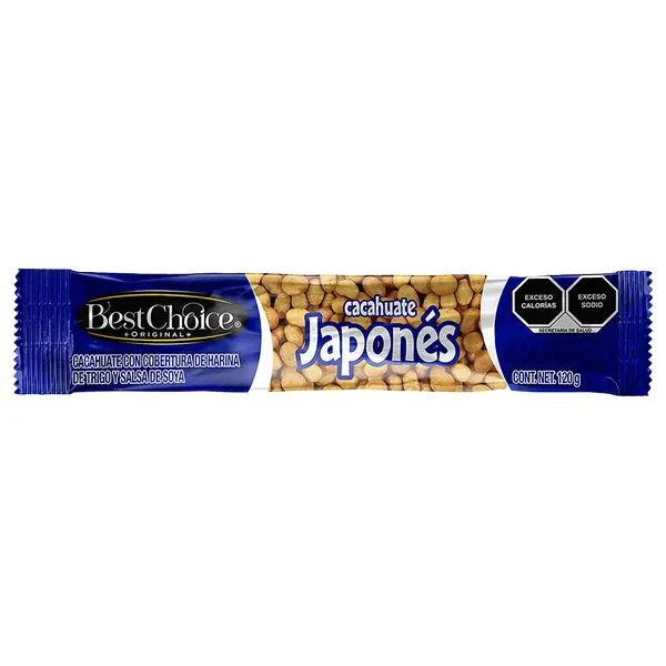 Cacahuate Japonés Best Choice Natural 120 g