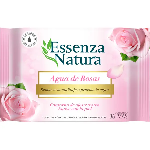 Toallitas Desmaquillantes Essenza Natura 36 pzas