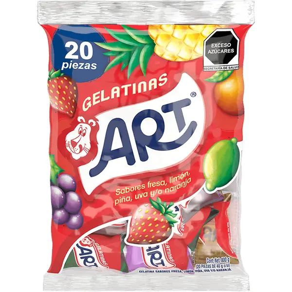 Gelatina Sabores Art 20/40 g