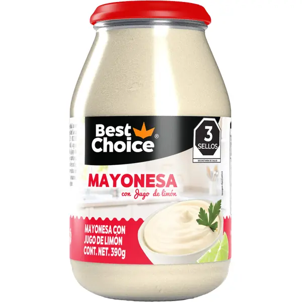 Mayonesa Vidrio Best Choice 390 g