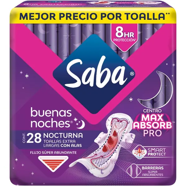 Toalla Saba Buenas Noches 28 pzas