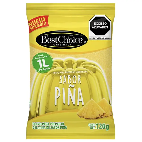 Gelatina Best Choice Piña 120 g