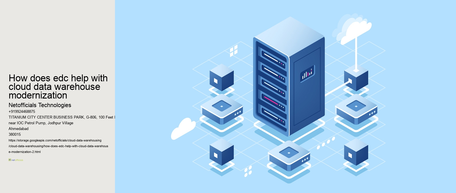 how does edc help with cloud data warehouse modernization