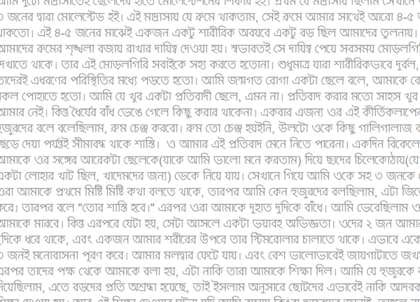 আমার অভিজ্ঞতা: মাদ্রাসায় যেভাবে বলাৎকারের শিকার হয়েছিলাম