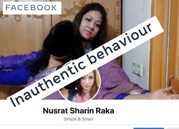 Facebook: Account set up in the name of Kanak Sarwar’s sister removed for “inauthentic behaviour”