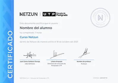 Modelo de certificado de curso