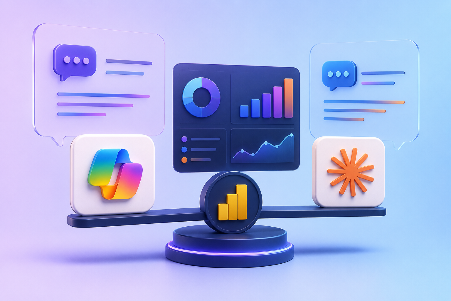 Copilot vs. Claude para Business Intelligence: comparativa de dos asistentes de IA