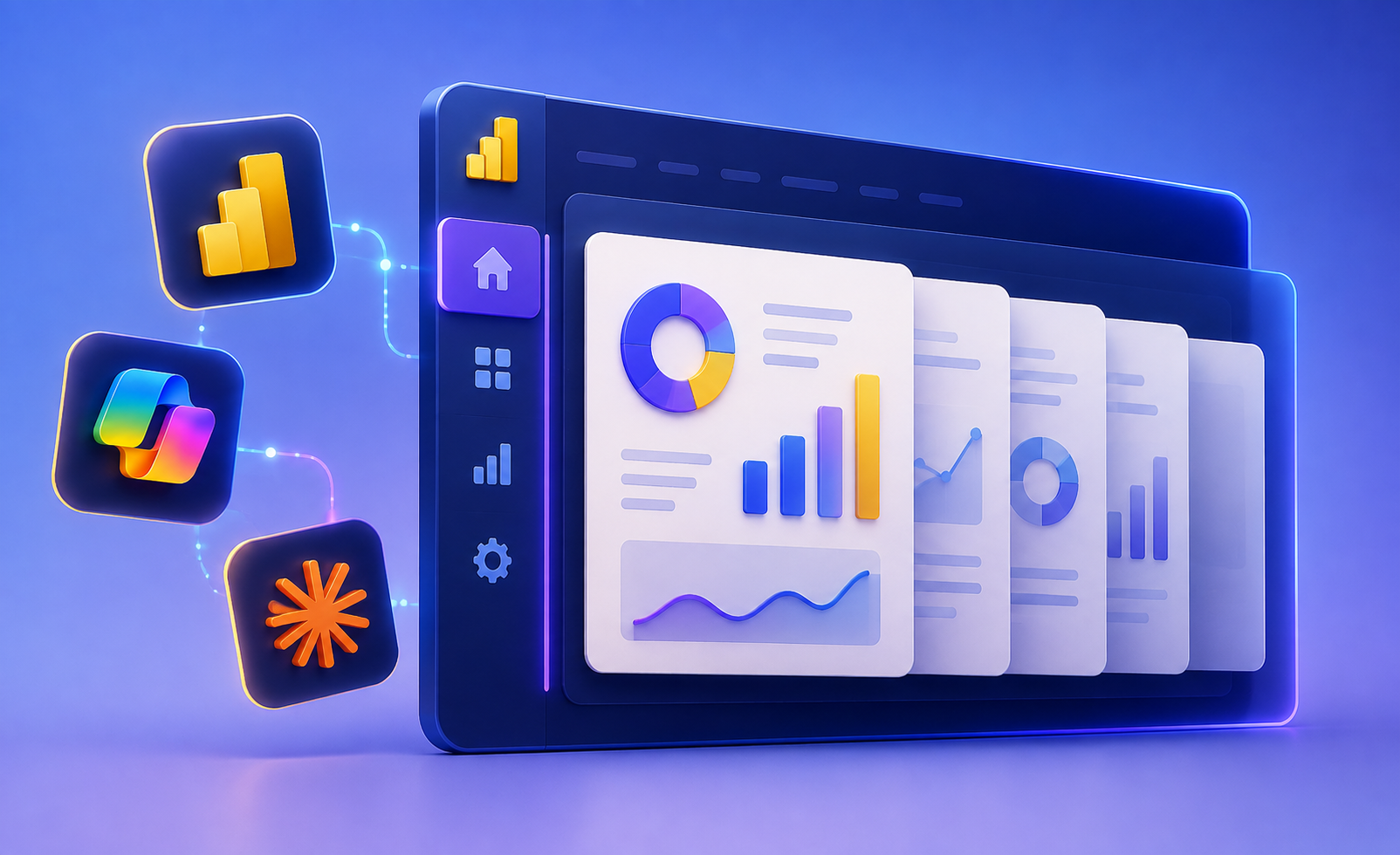 Informes de varias páginas en Power BI: estructura y navegación con ayuda de IA