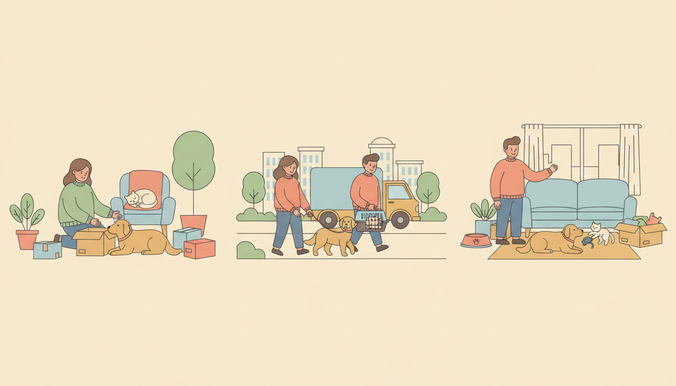 A Calm Moving Plan for Your Dog or Cat, Start to Finish