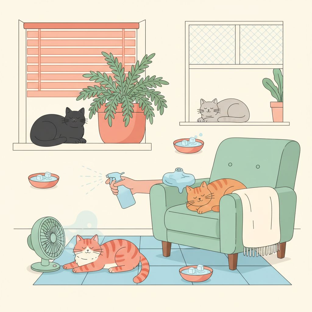 Cats in a Heatwave: Keeping an Indoor Cat Cool in a Hot Flat