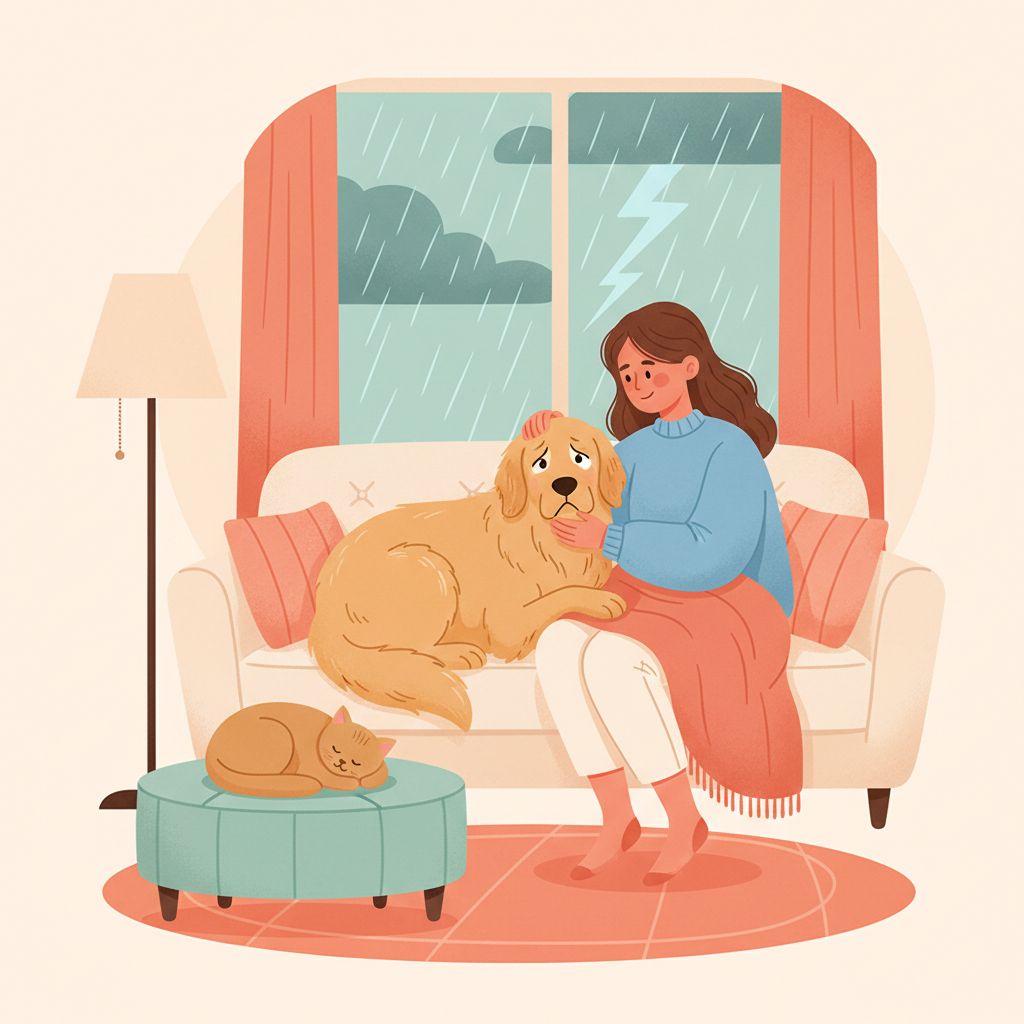 Dog Scared of Thunder? How to Help Them Through a Storm