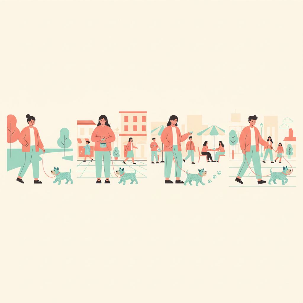 Loose Lead Walking on Busy City Pavements: Step by Step