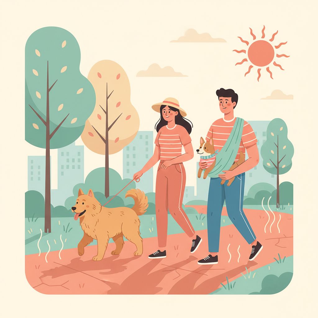 Walking Your Dog in Summer Heat: Timing, Paws and Warning Signs