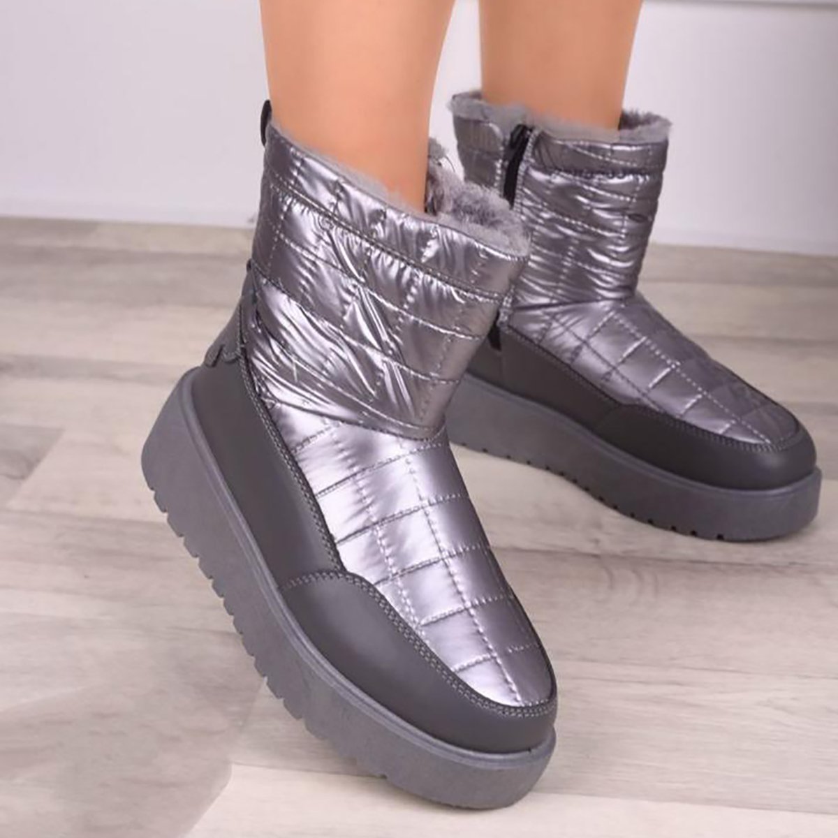 Etmana Women'S Fur-Lined Ankle Boots