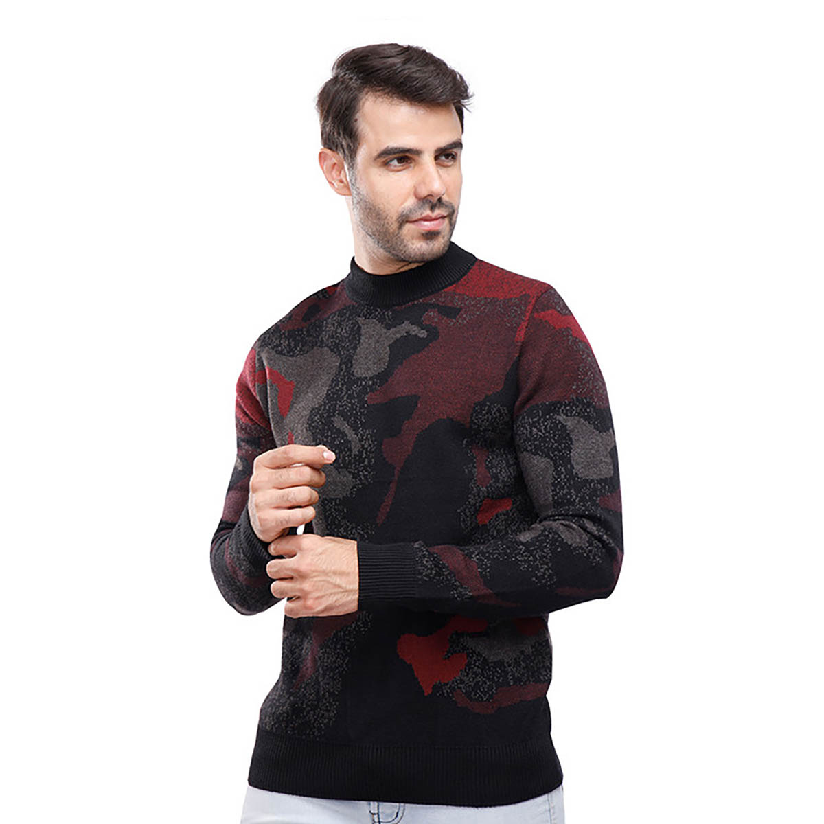 Coup - Pullover with Crew Neck and Long Sleeves For Men