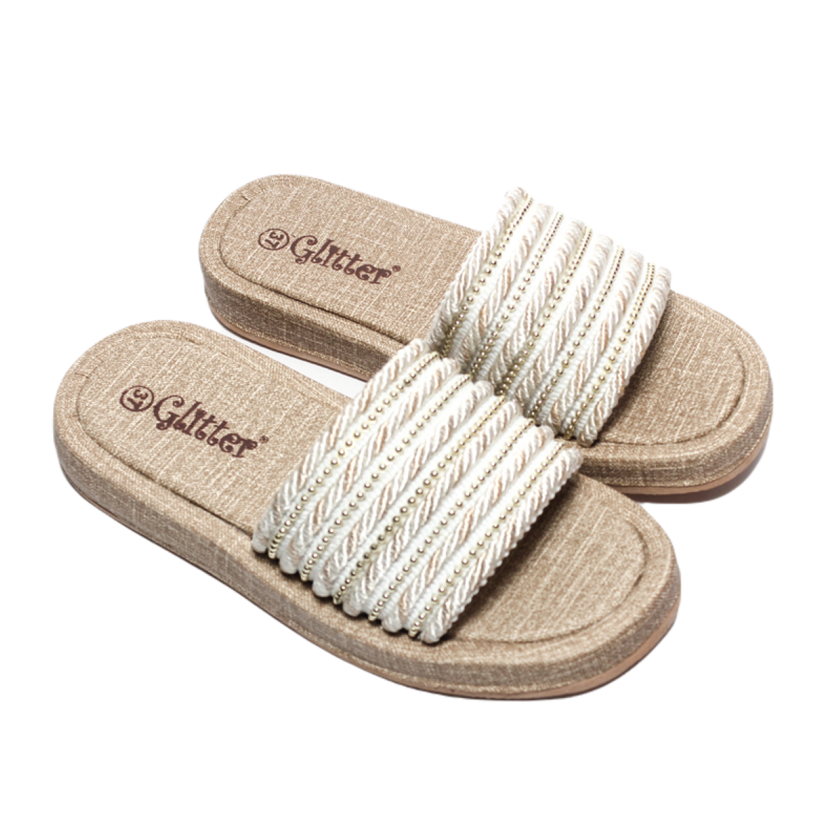 Glitter Women Slippers Beige glitter-women-slippers-beige