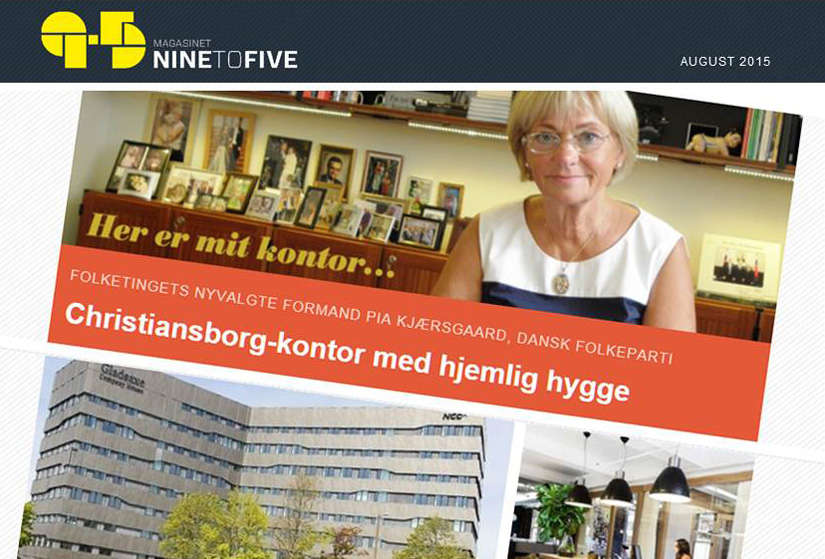 Læs NINEtoFIVE august 2015 helt GRATIS