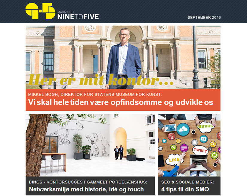 Læs Magasinet NINEtoFIVE september 2016