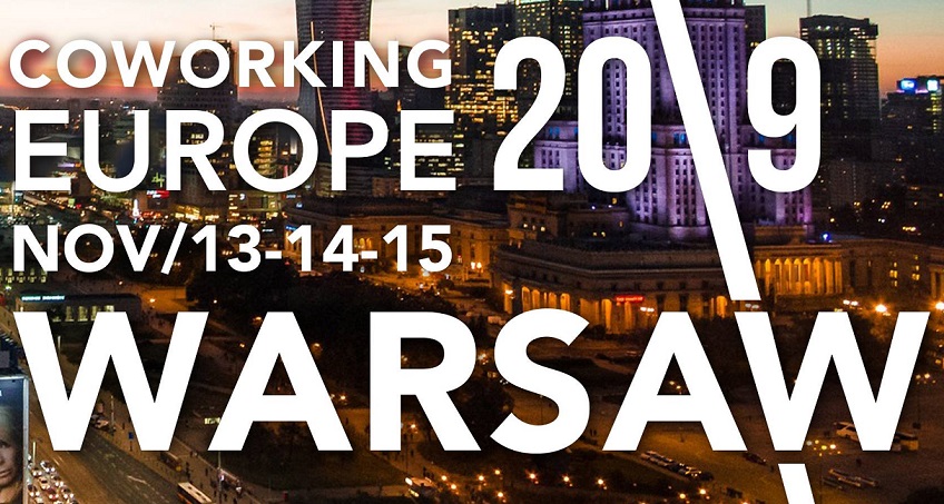 Sign up for Coworking Europe 2019 in Warsaw achieving a MatchOffice Special Discount 