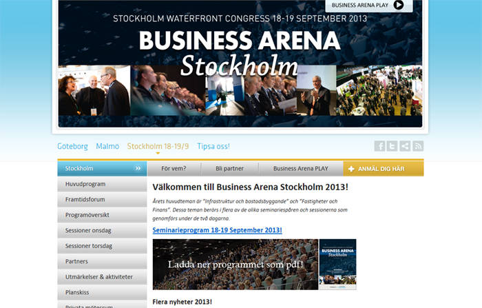 Lokalbasen.se viser sig frem ved efterårets Business Arena Stockholm