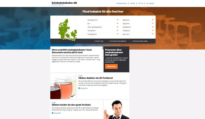Lokalebasen relancerer sitet Selskabslokaler.dk
