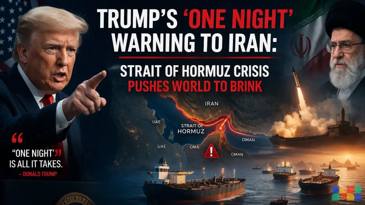 Trump’s ‘One Night’ Warning to Iran: Strait of Hormuz Crisis Pushes World to Brink