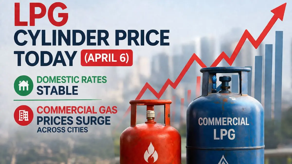 LPG Cylinder Price Today (April 6): Domestic Rates Stable, Commercial Gas Prices Surge Across Cities; Check Rates