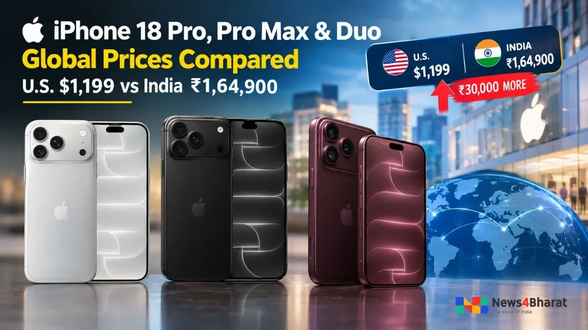 iPhone 18 Pro Global Price Comparison Chart