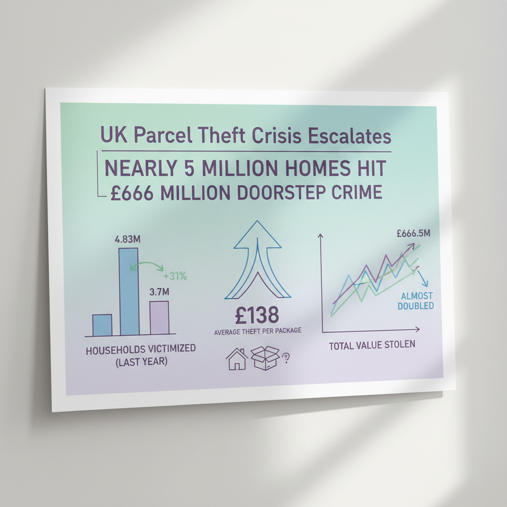 UK Parcel Theft Crisis Escalates as Nearly 5 Million Homes Hit by Doorstep Crime Worth £666 Million