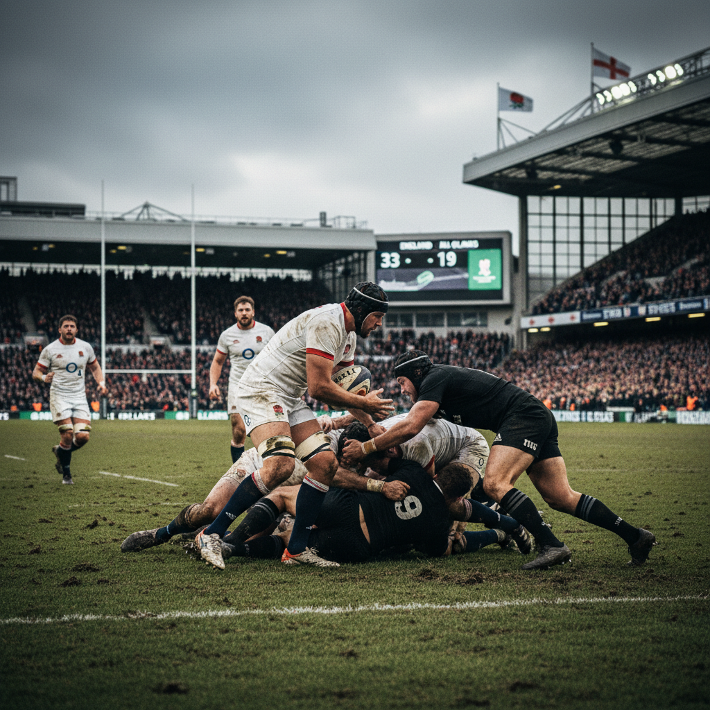 England Demolish All Blacks 33-19 to Claim Historic Twickenham Victory